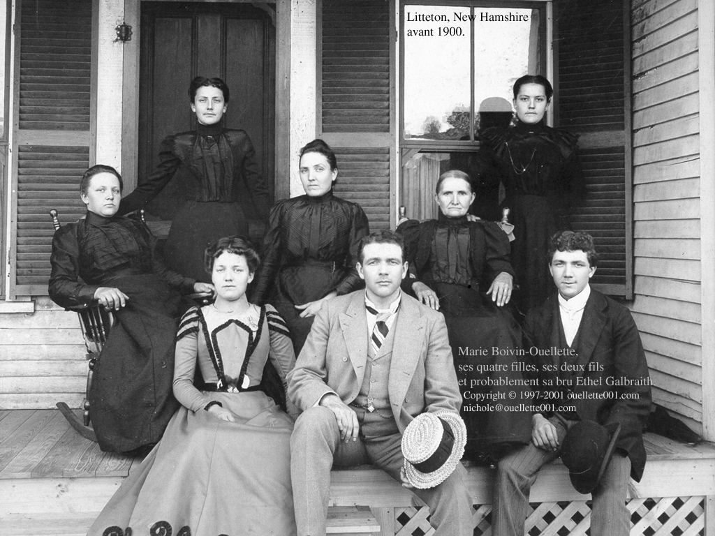 Boivin Marie ses 7 enfants, leurs conjoints et leurs enfants
